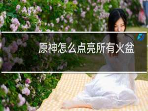原神怎么点亮所有火盆
