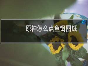 原神怎么点鱼饵图纸