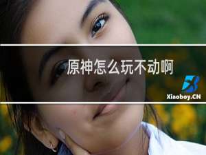 原神怎么玩不动啊