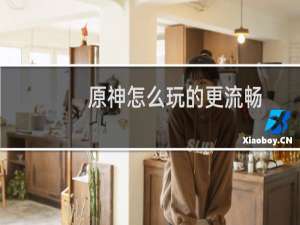 原神怎么玩的更流畅
