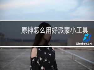 原神怎么用好派蒙小工具