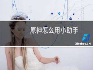 原神怎么用小助手