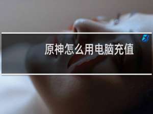 原神怎么用电脑充值