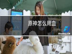 原神怎么用血