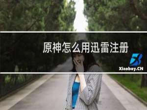 原神怎么用迅雷注册