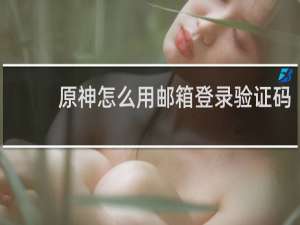 原神怎么用邮箱登录验证码