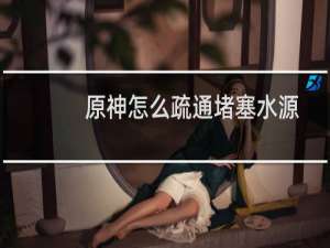 原神怎么疏通堵塞水源