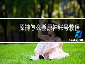 原神怎么登原神账号教程