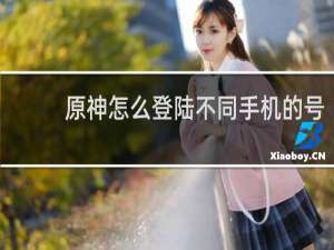 原神怎么登陆不同手机的号