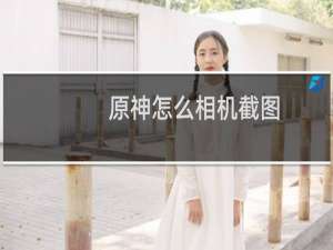 原神怎么相机截图