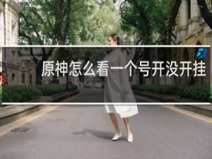 原神怎么看一个号开没开挂