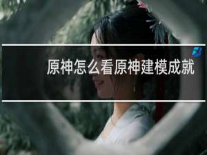 原神怎么看原神建模成就