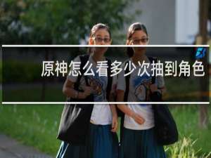 原神怎么看多少次抽到角色
