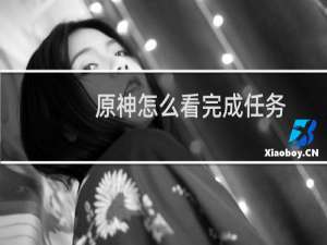 原神怎么看完成任务