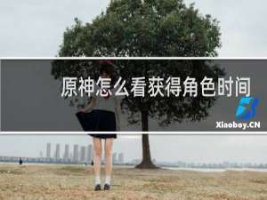 原神怎么看获得角色时间