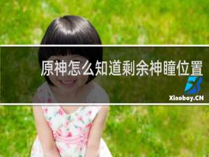 原神怎么知道剩余神瞳位置