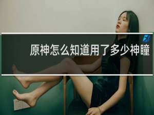 原神怎么知道用了多少神瞳