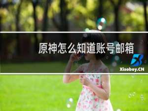 原神怎么知道账号邮箱