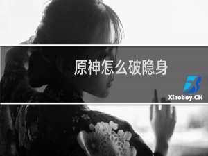 原神怎么破隐身