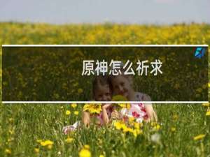 原神怎么祈求