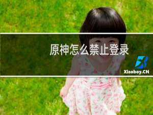 原神怎么禁止登录