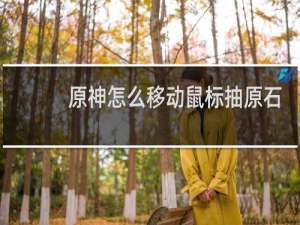 原神怎么移动鼠标抽原石