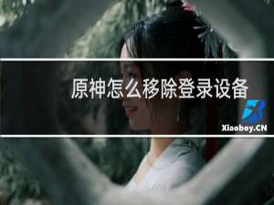 原神怎么移除登录设备