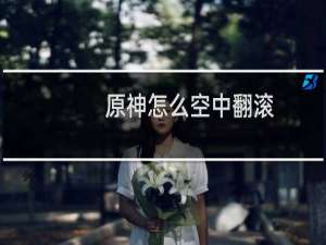 原神怎么空中翻滚