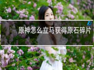 原神怎么立马获得原石碎片