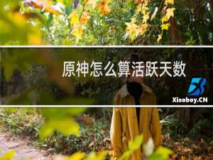 原神怎么算活跃天数