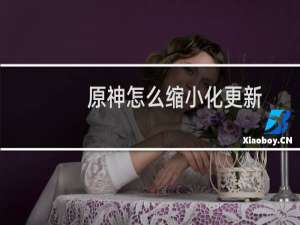 原神怎么缩小化更新