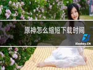 原神怎么缩短下载时间