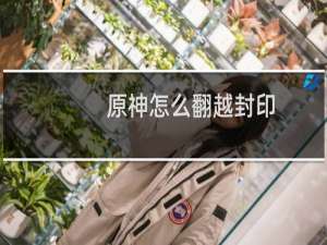 原神怎么翻越封印