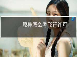 原神怎么考飞行许可