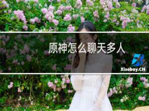 原神怎么聊天多人