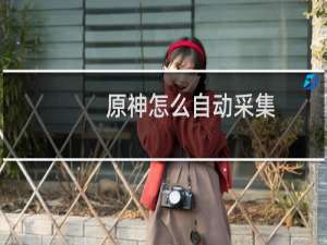 原神怎么自动采集