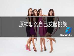 原神怎么自己发起挑战