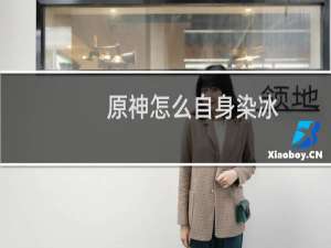 原神怎么自身染冰