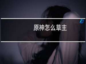 原神怎么草主