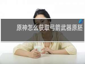 原神怎么获取弓箭武器原胚
