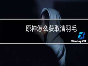 原神怎么获取清羽毛
