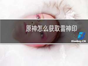 原神怎么获取雷神印