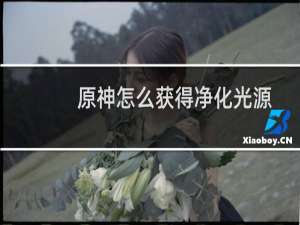 原神怎么获得净化光源