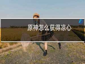 原神怎么获得凉心