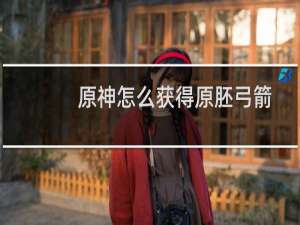 原神怎么获得原胚弓箭