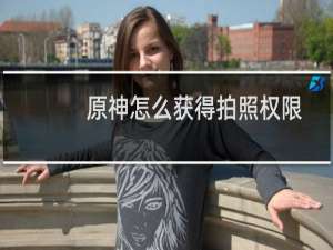 原神怎么获得拍照权限