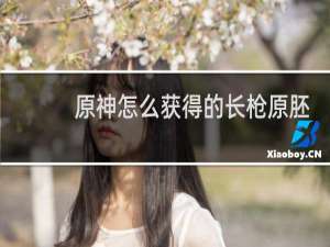 原神怎么获得的长枪原胚