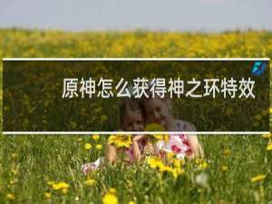 原神怎么获得神之环特效