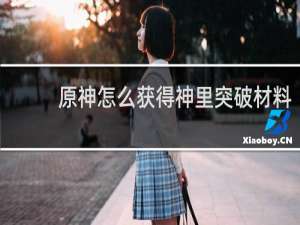 原神怎么获得神里突破材料