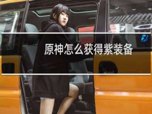 原神怎么获得紫装备